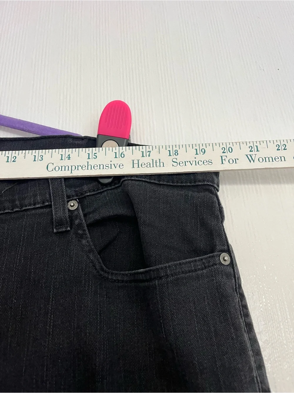 Men's Straight-Leg Black Jeans